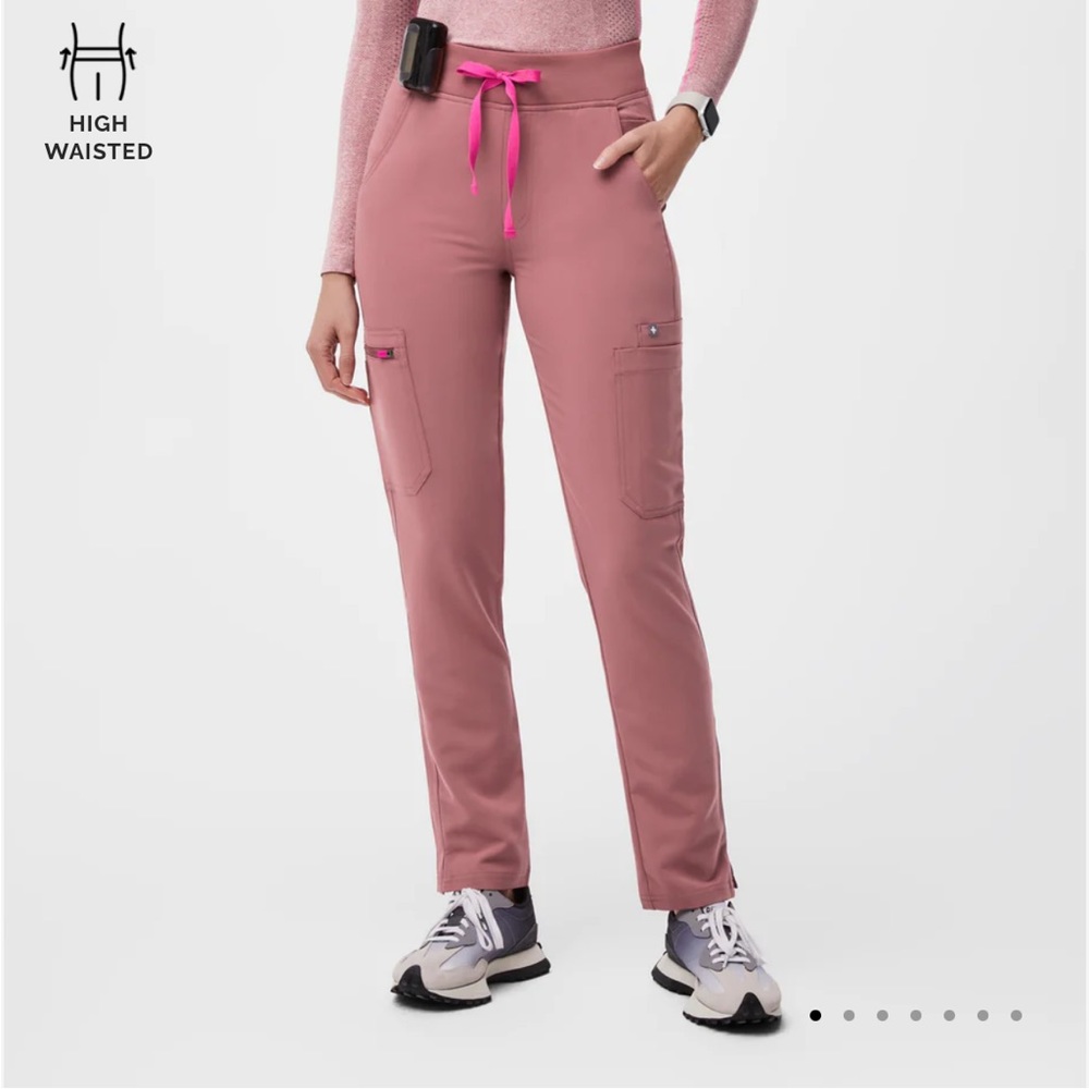 FIGS high waisted YOLA skinny scrub pants